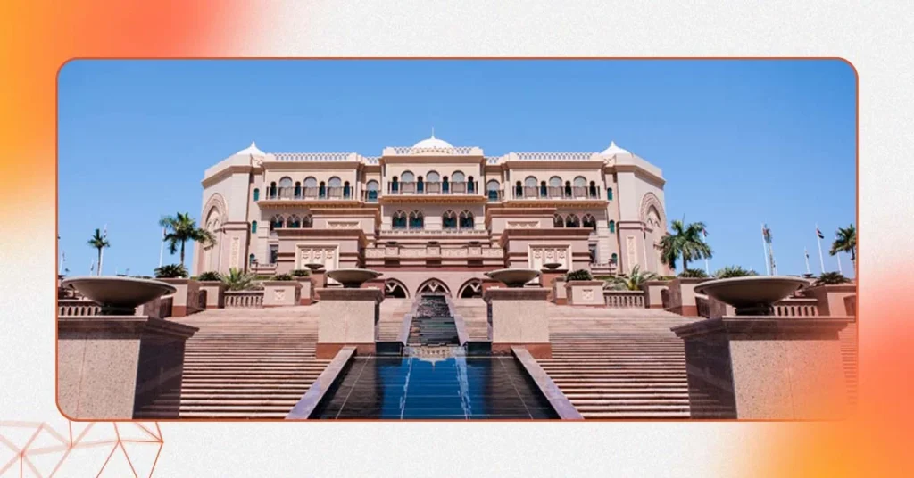 Best five star hotels in Dubai: Grand palace facade.